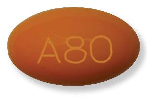 Pill A80 Orange Capsule-shape is Progesterone