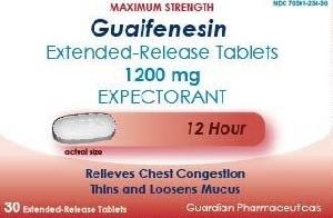 Pill G234 White Capsule-shape is Guaifenesin Extended Release