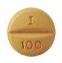 Pill M I 100 Orange Round is Imatinib Mesylate