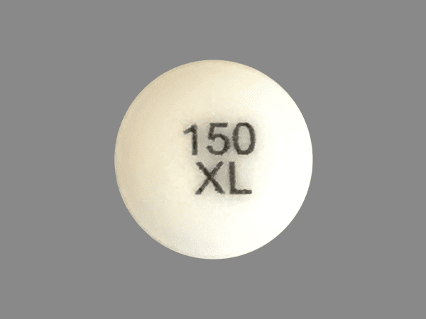 Pill 150 XL White Round is Bupropion Hydrochloride Extended-Release (XL)