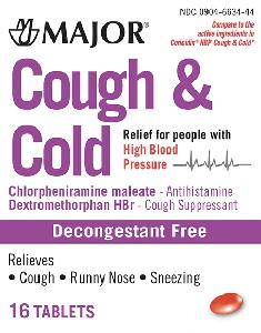 Cough cold hbp chlorpheniramine maleate 4 mg / dextromethorphan hydrobromide 30 mg 44 689