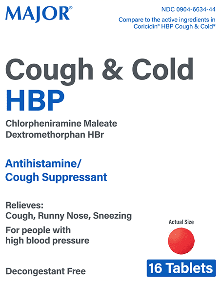 Cough cold hbp chlorpheniramine maleate 4 mg / dextromethorphan hydrobromide 30 mg 44 689