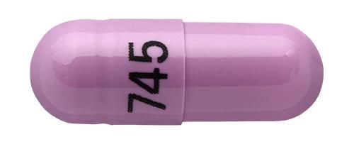 Pill 745 Pink Capsule-shape is Tiadylt ER