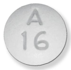 Clonidine hydrochloride extended-release 0.1 mg A 16