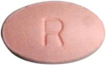 Pill R 40 Pink Oval is Rosuvastatin Calcium