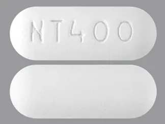 Pill NT 400 White Capsule/Oblong is Quetiapine Fumarate Extended-Release
