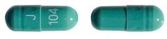Pill J 104 Green Capsule/Oblong is Tolterodine Tartrate Extended-Release