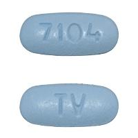 Pil TV 7104 is Tenofovir Disoproxilfumaraat 300 mg