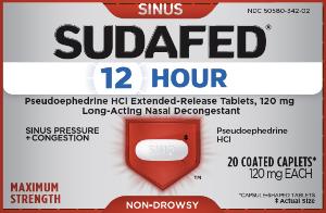 Pill SU12 is Sudafed 12-Hour 120 mg