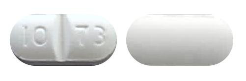 Pill 10 73 White Capsule/Oblong is Modafinil