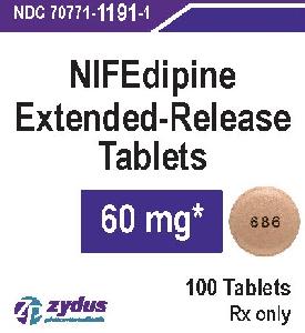 Nifedipine extended-release 60 mg 686
