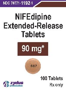 Nifedipine extended-release 90 mg 687