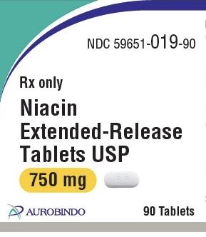 Niacin extended-release 750 mg T 66