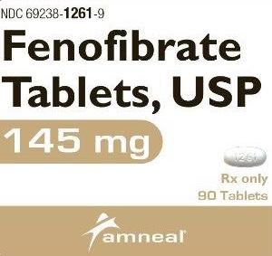 Pill AN 1261 White Oval is Fenofibrate