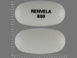 Sevelamer carbonate 800 mg RENVELA 800