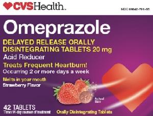 Omeprazole delayed release (orally disintegrating) 20 mg 20