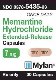 Pill MYLAN MT 7 MYLAN MT 7 Peach Capsule/Oblong is Memantine Hydrochloride Extended-Release