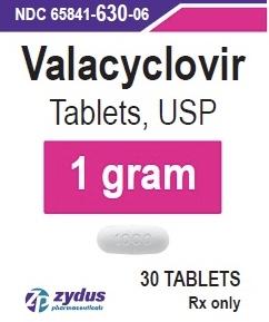Valacyclovir hydrochloride 1 gram 1000