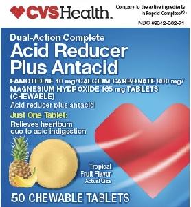 Pill Plus is Acid Reducer Plus Antacid calcium carbonate 800 mg / famotidine 10 mg / magnesium hydroxide 165 mg