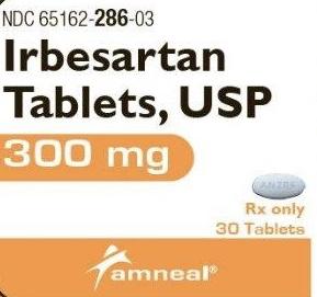 Pill AN 286 White Oval is Irbesartan