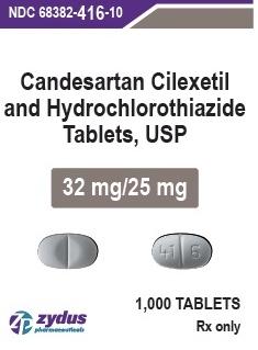 Candesartan cilexetil and hydrochlorothiazide 32 mg / 25 mg 41 6