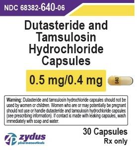 Dutasteride and tamsulosin hydrochloride 0.5 mg / 0.4 mg 640
