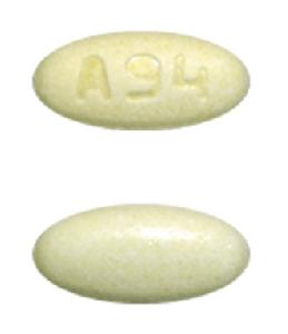 Pill A94 Yellow Oval is Potassium Citrate Extended-Release