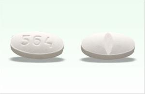 Pill 564 White Oval is Metoprolol Succinate Extended-Release