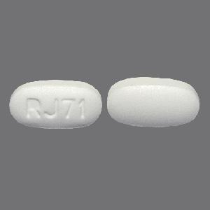 Pill RJ71 White Oval is Guanfacine Hydrochloride Extended-Release