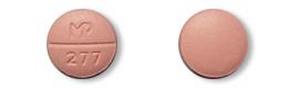 Pill MP 277 Beige Round is Labetalol Hydrochloride