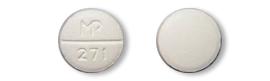 Pill MP 271 White Round is Labetalol Hydrochloride
