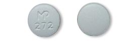 Pill MP 272 Blue Round is Labetalol Hydrochloride