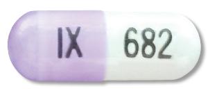 Pill IX 682 Purple Capsule/Oblong is Dexmethylphenidate Hydrochloride Extended-Release