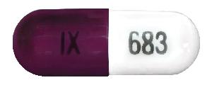 Pill IX 683 Purple Capsule/Oblong is Dexmethylphenidate Hydrochloride Extended-Release