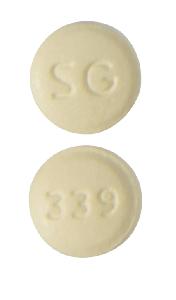 Pill SG 339 Yellow Round is Olmesartan Medoxomil