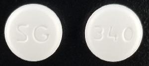 Olmesartan medoxomil 20 mg SG 340