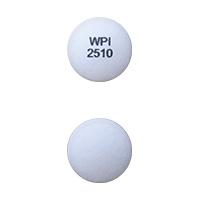 Pill WPI 2510 White Round is Budesonide Extended-Release