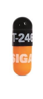 Pill ST-246 SIGA Logo Black Capsule/Oblong is TPOXX