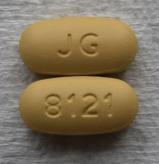 Pill JG 8121 Yellow Capsule/Oblong is Symtuza