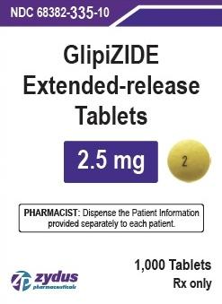Glipizide extended-release 2.5 mg 2