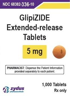 Glipizide extended-release 5 mg 3