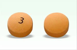 Pill 3 Orange Round is Glipizide Extended-Release