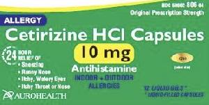 Pill CZ10 Yellow Capsule/Oblong is Cetirizine Hydrochloride