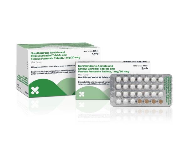 Ethinyl estradiol and norethindrone acetate ethinyl estradiol 20 mcg / norethindrone acetate 1 mg LF W