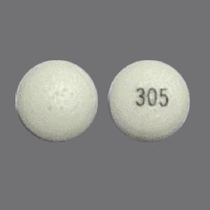 Pill 305 White Round is Metformin Hydrochloride Extended-Release