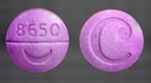 Pill C 8650 Purple Round is Phrenilin