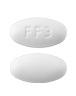 Pill FF3 White Oval is Atorvastatin Calcium