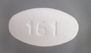 Pill 161 White Oval is Fenofibrate
