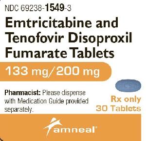 Pill AC52 Blue Capsule/Oblong is Emtricitabine and Tenofovir Disoproxil Fumarate