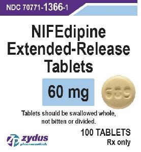 Nifedipine extended-release 60 mg 689